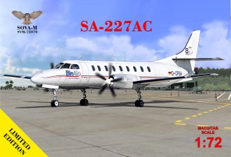 Scale model  SA-227AC turboprop airliner