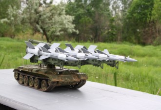 Макети  SA-3 “GOA”(S-125 M “Neva-SC”) missile system on T-55 chassis