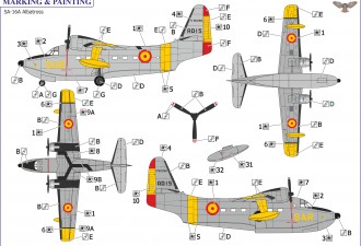 Scale model  HU-16A "Albatross" (USA/IDN/ESP/TWN)